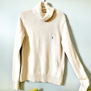 Cream Colored Ralph Lauren Sport Sweater